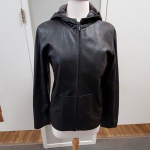 Black soft leather jacket